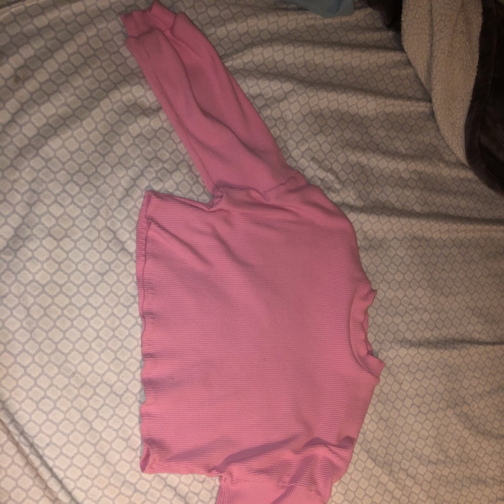 Pink Cropped Top